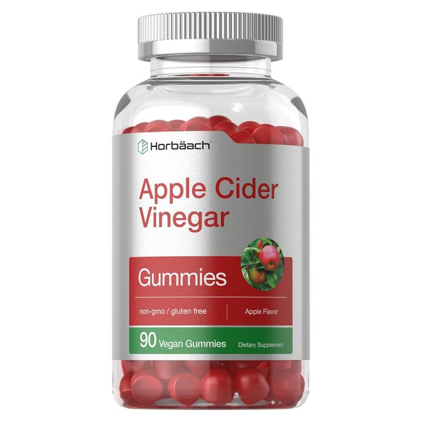 Horbaach Apple Cider Vinegar Gummies 90 vegan gummy bottle