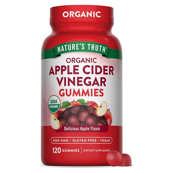 Nature's Truth Organic Apple Cider Vinegar Gummies 120 count bottle