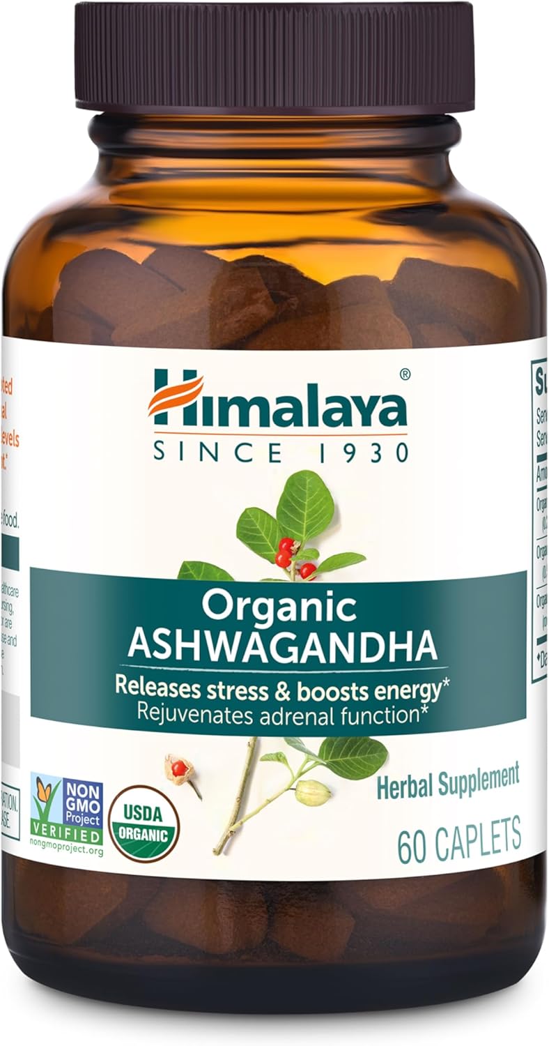 Himalaya Organic Ashwagandha, 60 caplets