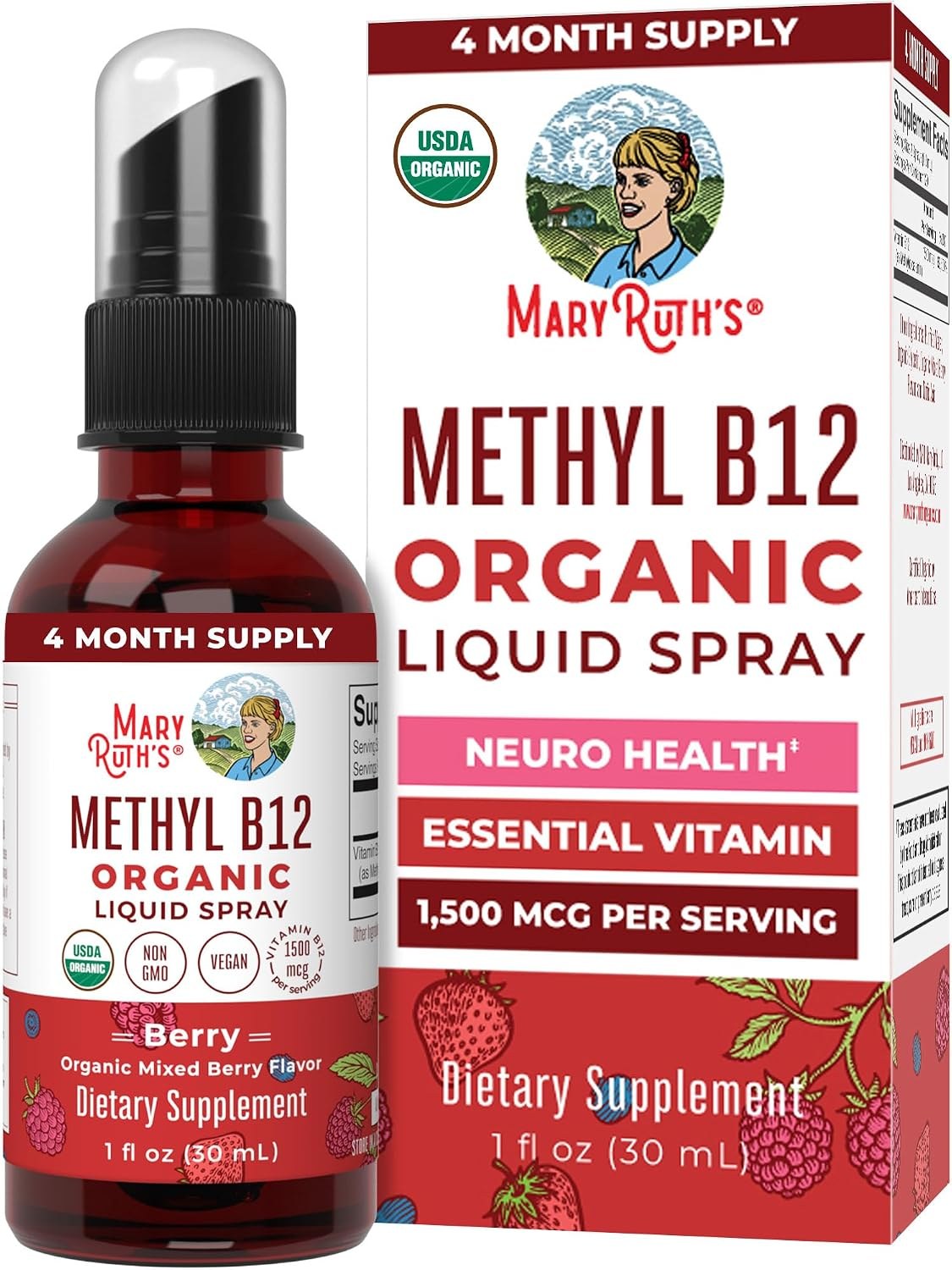 MaryRuth's Organic Methyl B12 spray