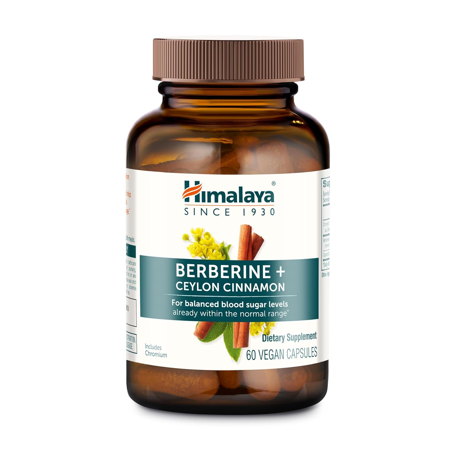 Himalaya Berberine with Ceylon Cinnamon bottle