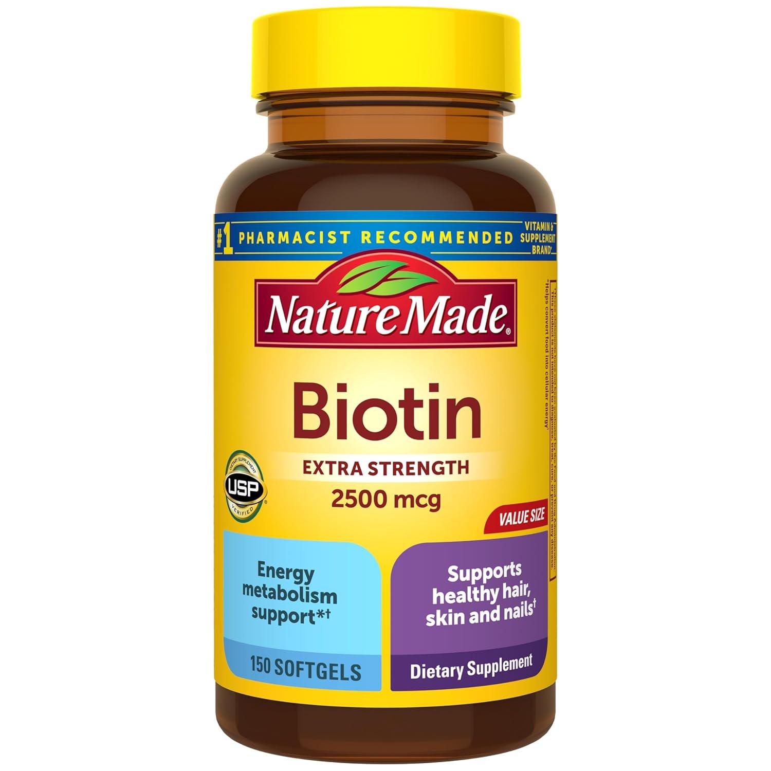 Nature Made Biotin 2500 mcg bottle