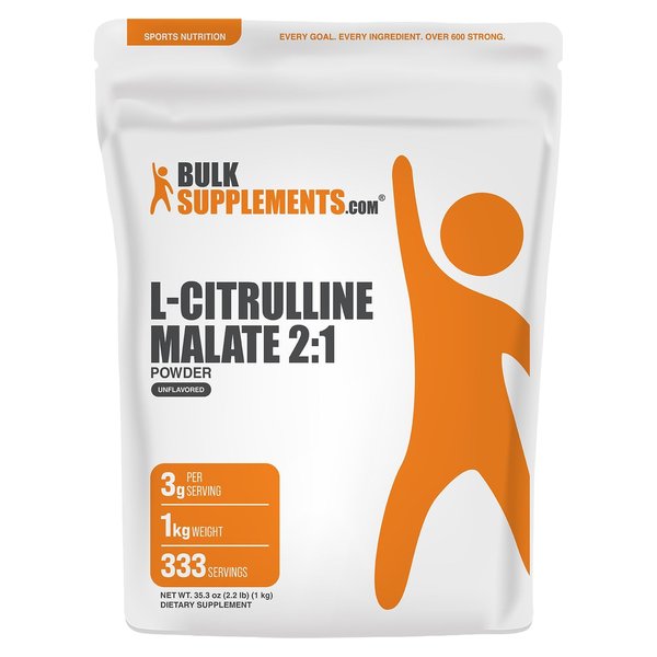 BulkSupplements L-Citrulline Malate 2:1 powder pouch, 1 kg