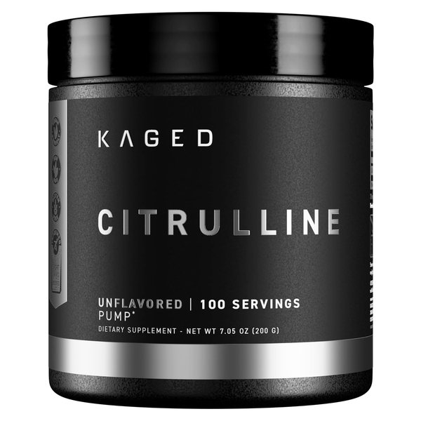 Kaged Citrulline unflavored powder tub, 100 servings