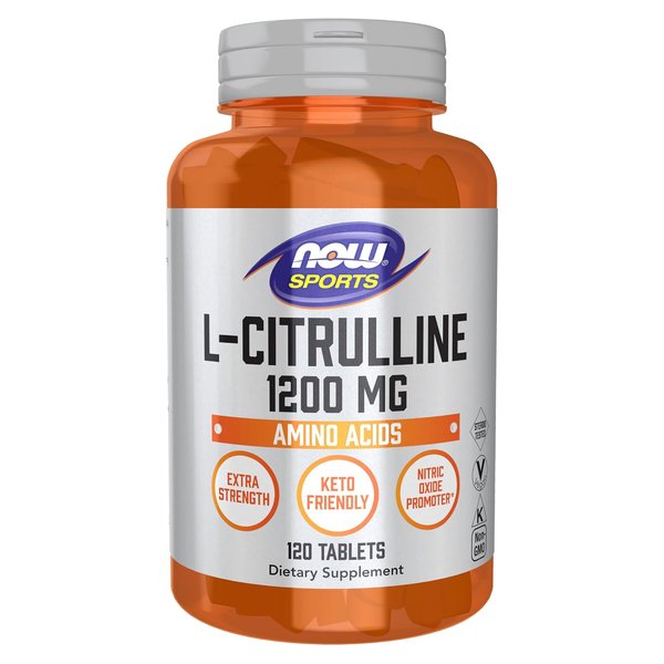 NOW Sports L-Citrulline 1200 mg 120 tablet bottle