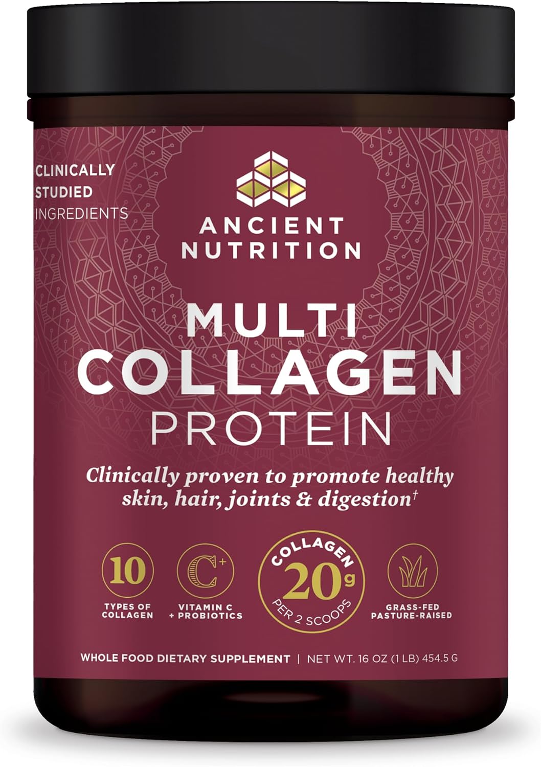 Ancient Nutrition Multi Collagen Protein, 16 oz tub