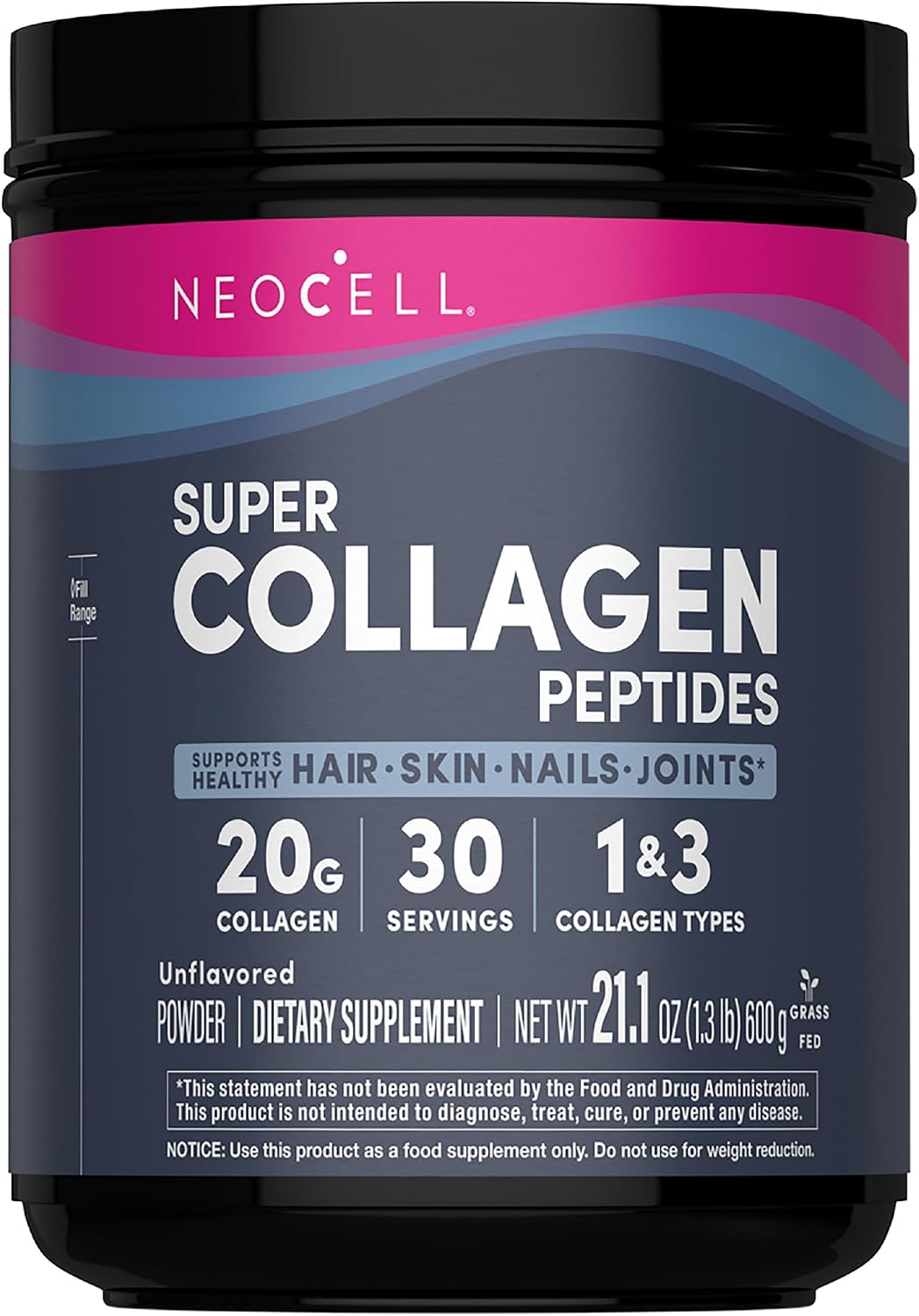 NeoCell Super Collagen Peptides, 21 oz tub