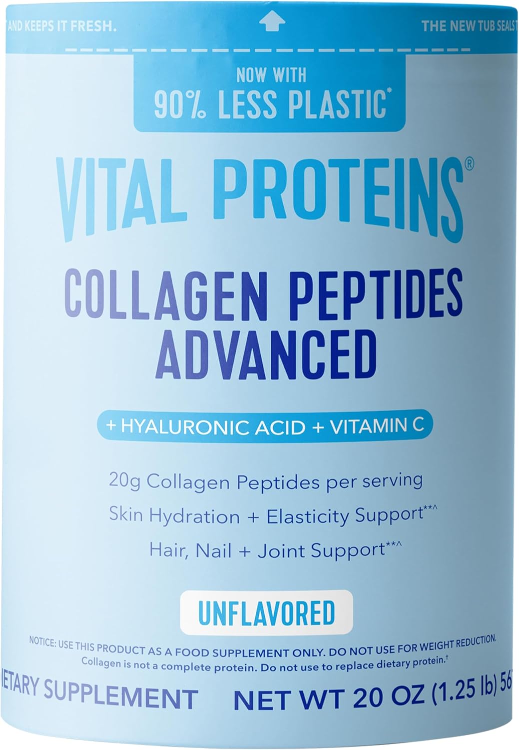 Vital Proteins Collagen Peptides Advanced, 20 oz tub