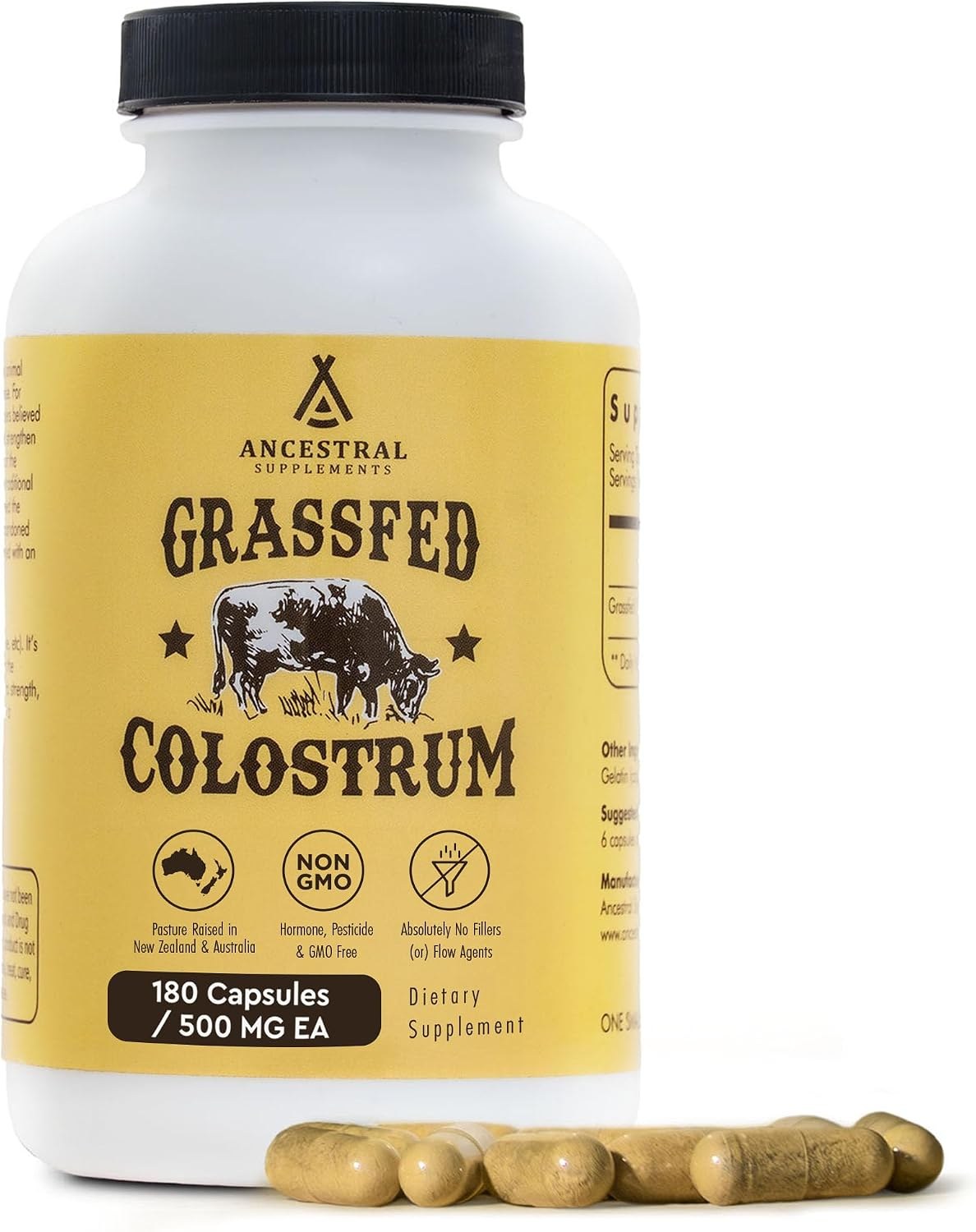 Ancestral Supplements Grass Fed Colostrum bottle