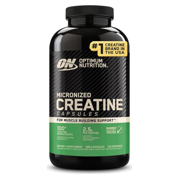 Optimum Nutrition Micronized Creatine Capsules 300 count bottle