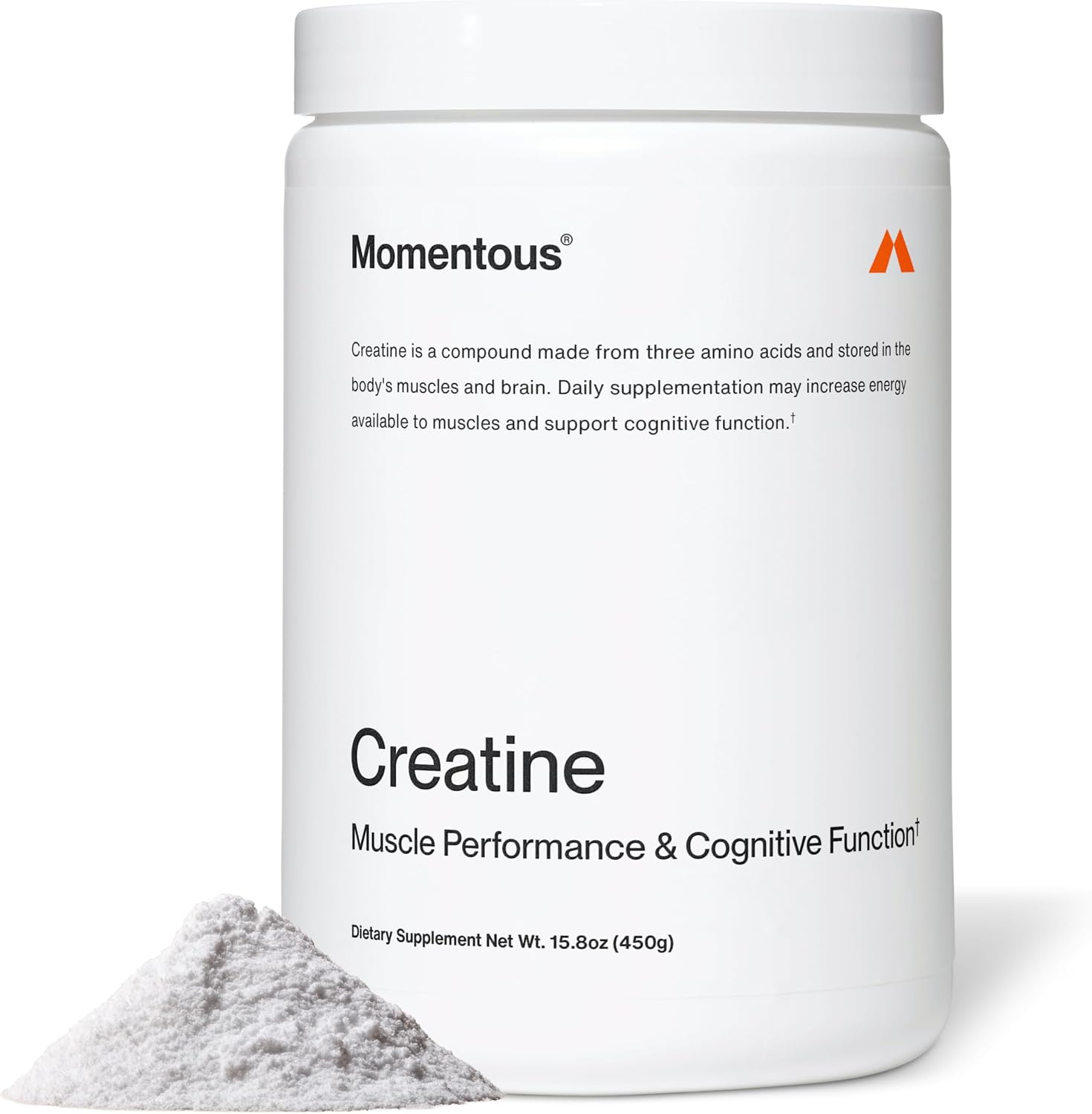 Momentous Creatine monohydrate, 450 g tub
