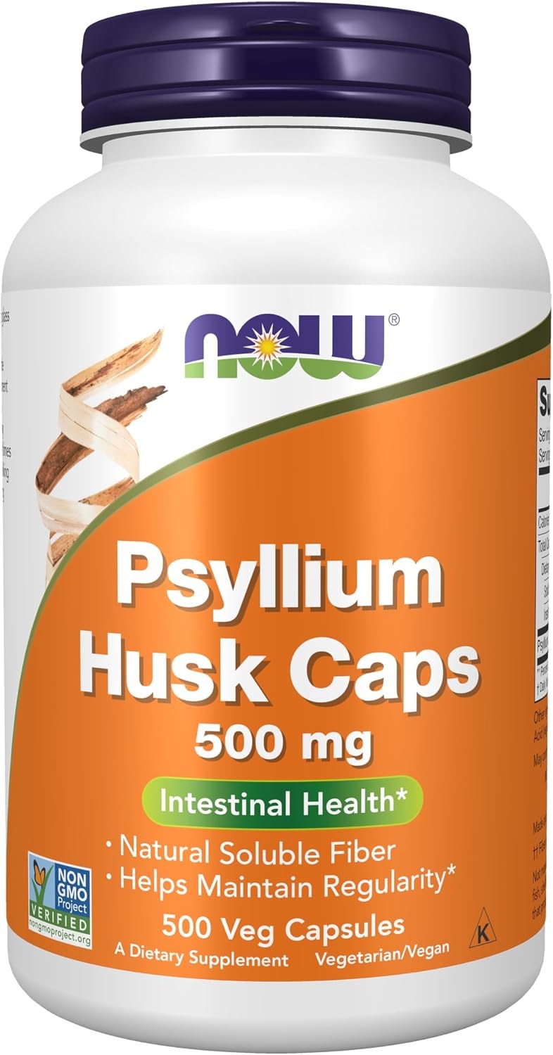 NOW Psyllium Husk Caps bottle