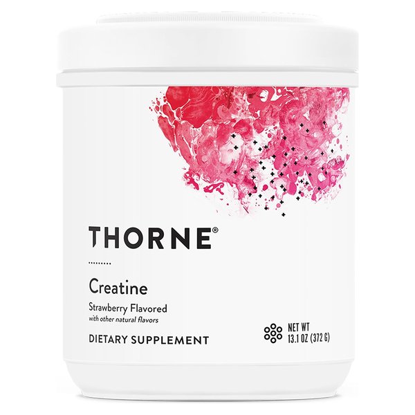 Thorne Creatine Strawberry Flavored powder tub, 372 g