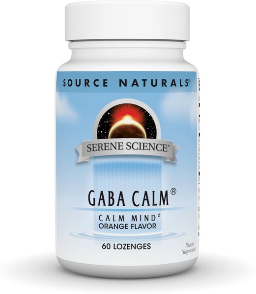 Source Naturals GABA Calm orange lozenges bottle