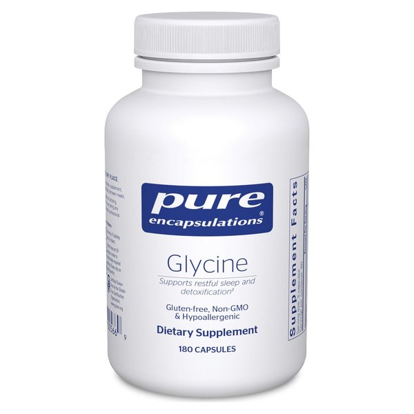 Pure Encapsulations Glycine 180 capsule bottle