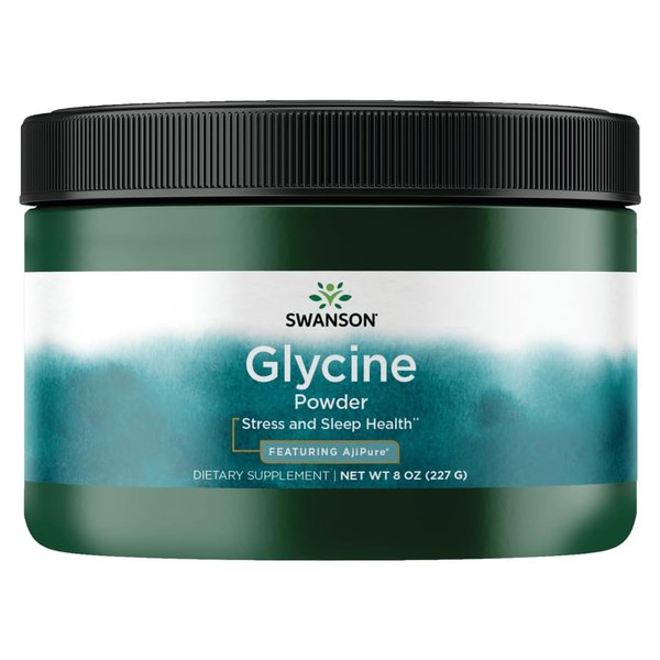 Swanson Glycine Powder featuring AjiPure tub, 8 oz
