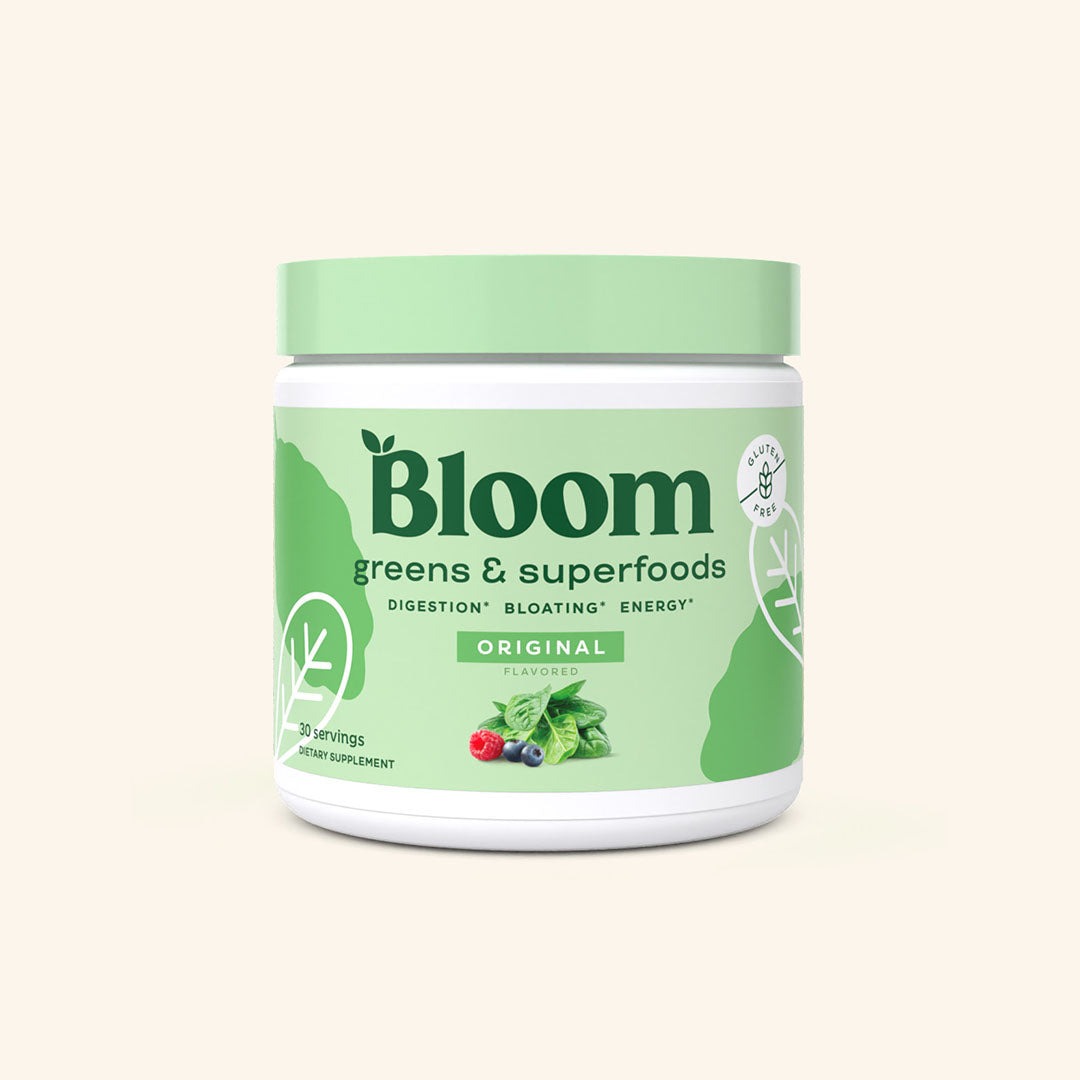 Bloom Nutrition Greens and Superfoods tub