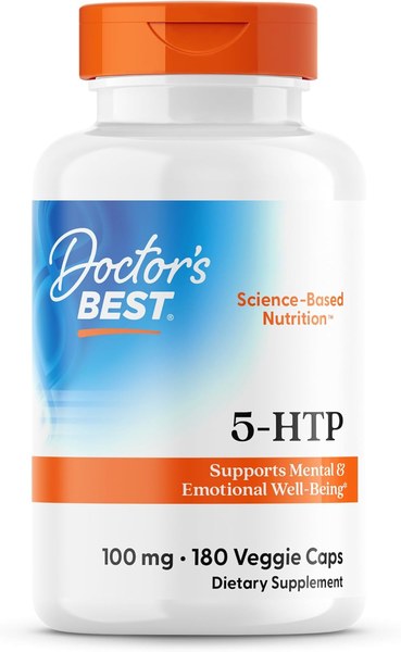 Doctor's Best 5-HTP 100 mg veggie capsules bottle