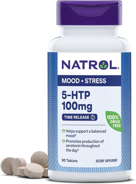 Natrol 5-HTP 100 mg time release tablets bottle