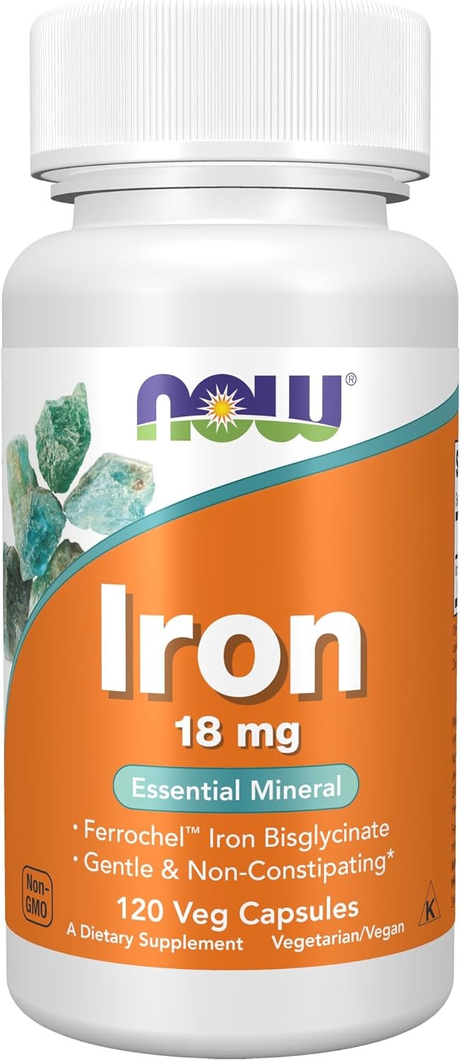 NOW Iron 18 mg bottle