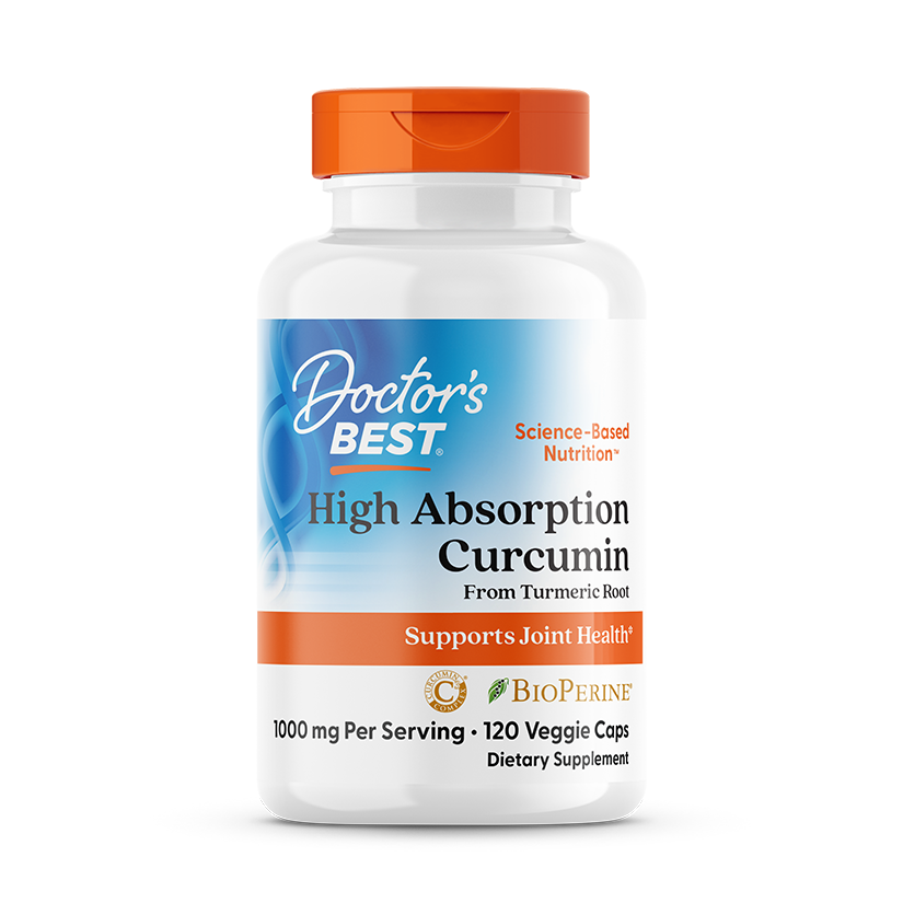 Doctor's Best High Absorption Curcumin C3 Complex with BioPerine 1000 mg, 120 veggie caps
