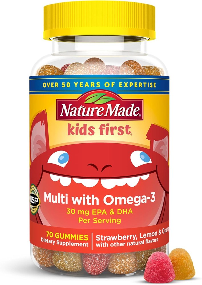 Nature Made Kids First Multivitamin with Omega-3 gummies bottle