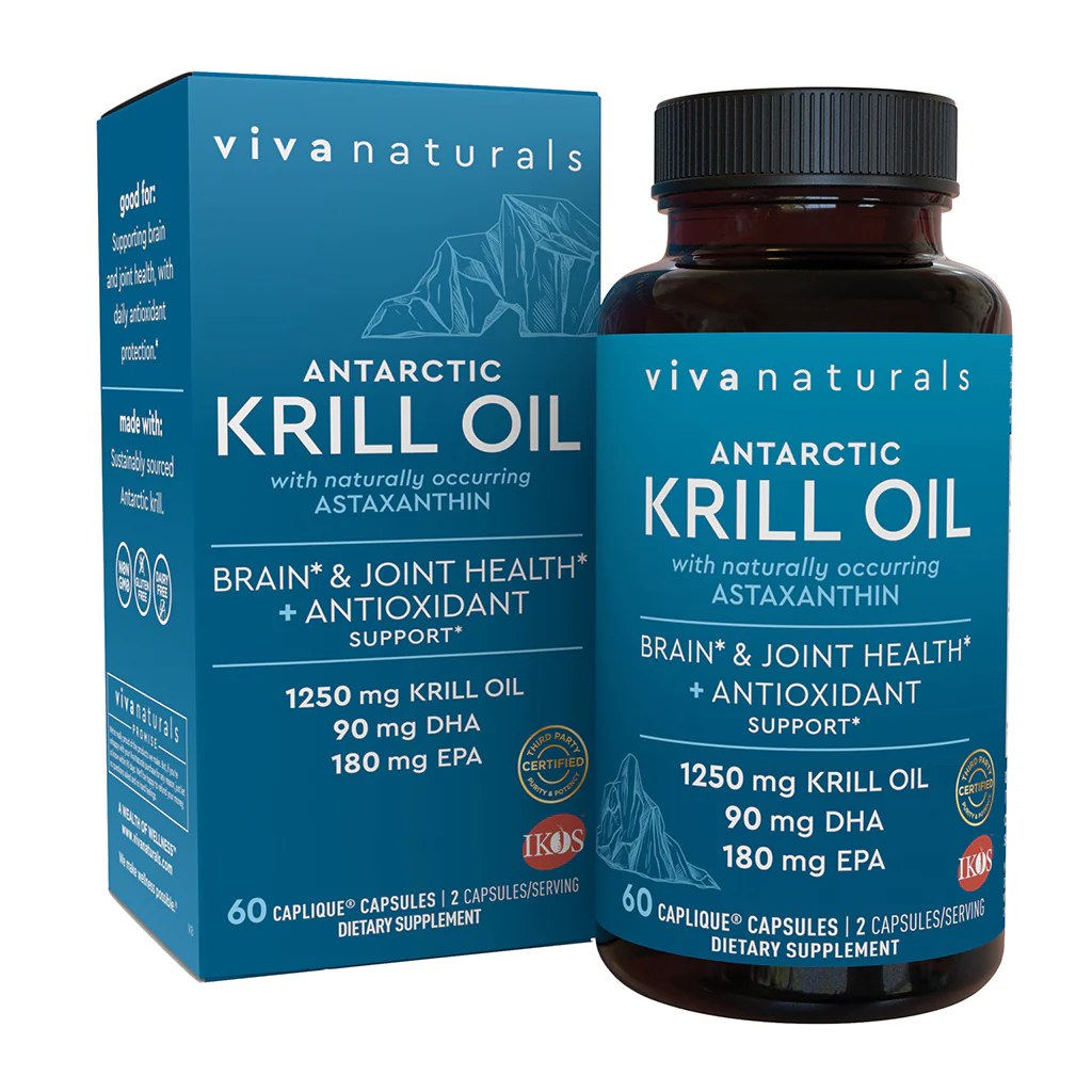 Viva Naturals Antarctic Krill Oil bottle