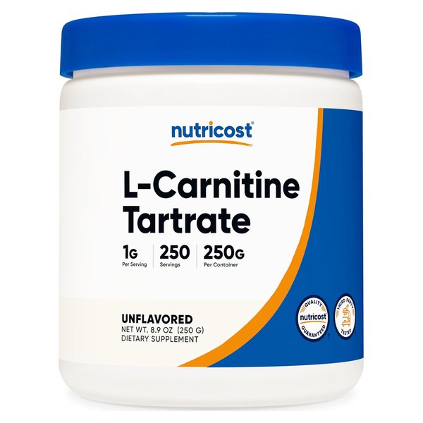 Nutricost L-Carnitine Tartrate unflavored powder tub, 250 g