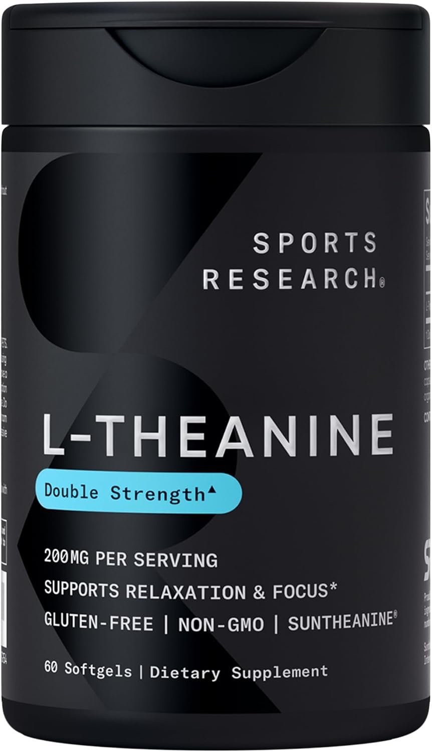 Sports Research L-Theanine Suntheanine bottle