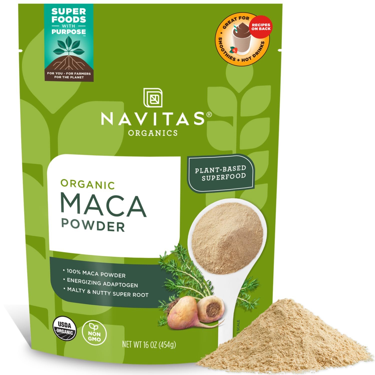 Navitas Organics Gelatinized Maca Powder bag