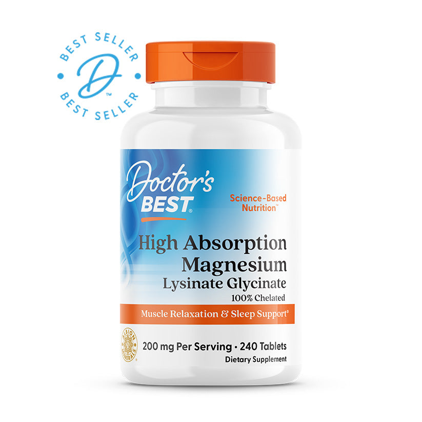 Doctor's Best High Absorption Magnesium Lysinate Glycinate bottle