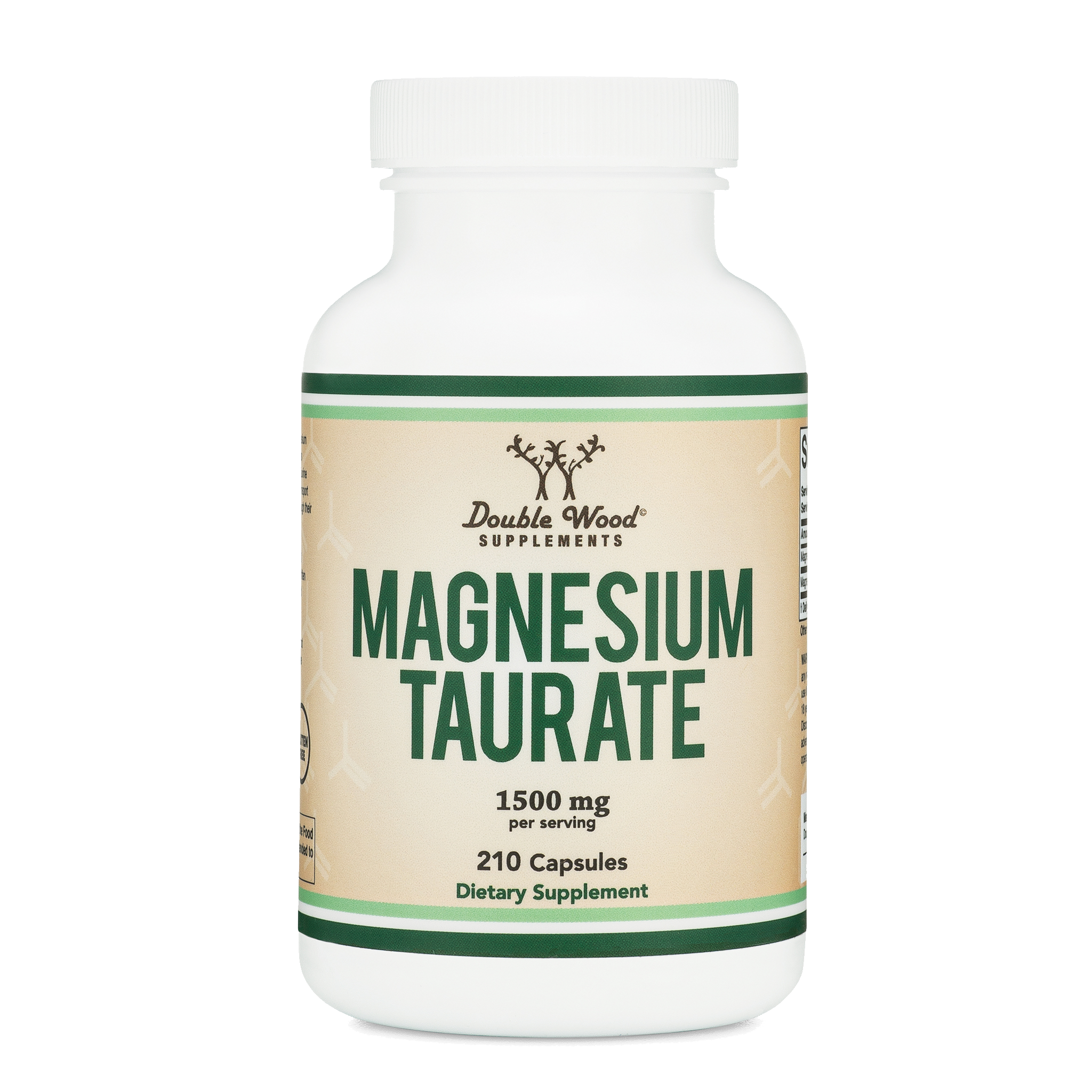 Double Wood Magnesium Taurate 1500 mg bottle