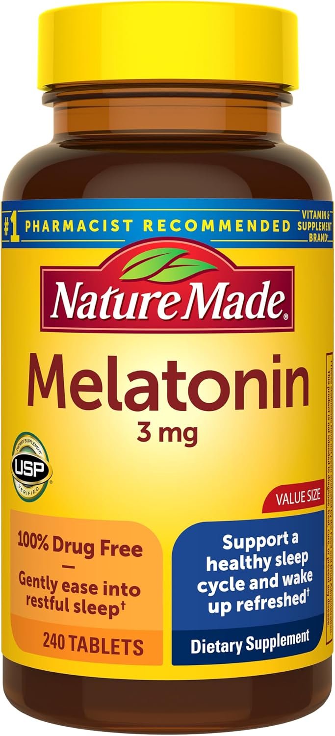 Nature Made Melatonin 3 mg bottle