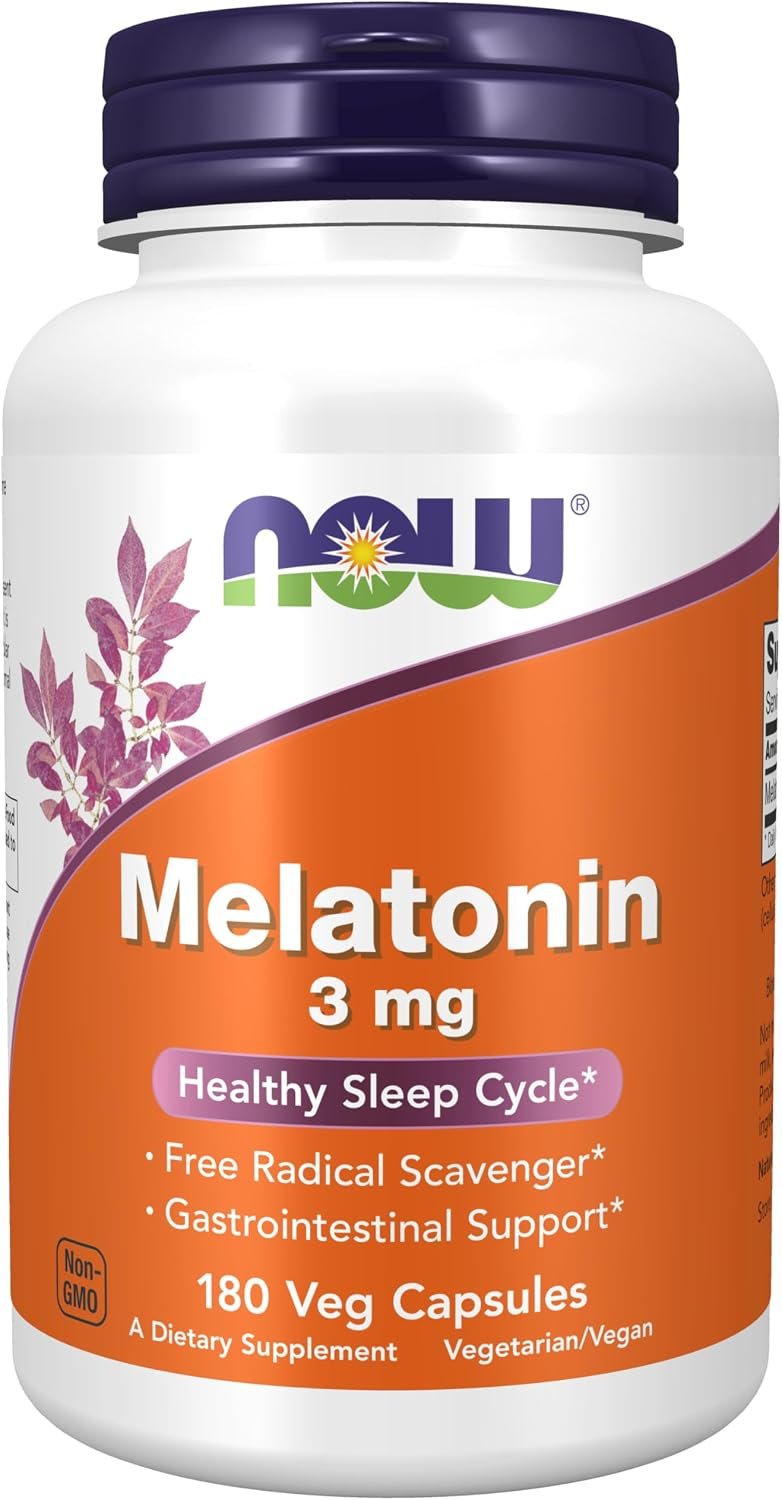 NOW Foods Melatonin 3 mg bottle