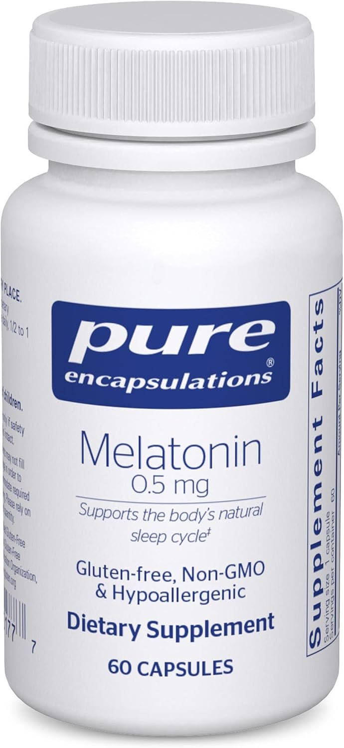 Pure Encapsulations Melatonin 0.5 mg bottle