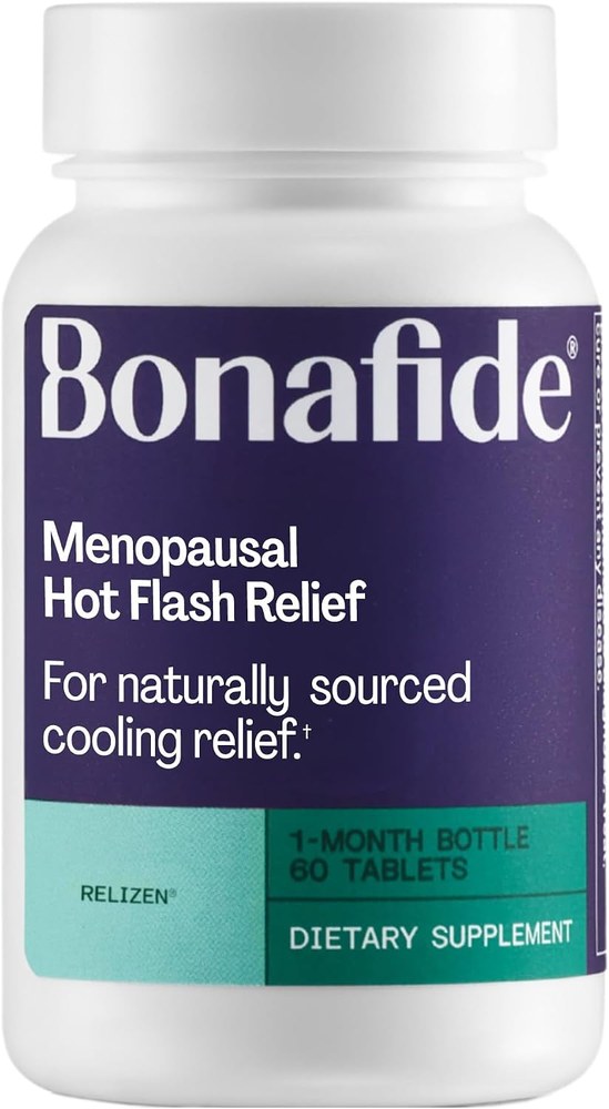Bonafide Relizen menopausal hot flash relief tablets bottle