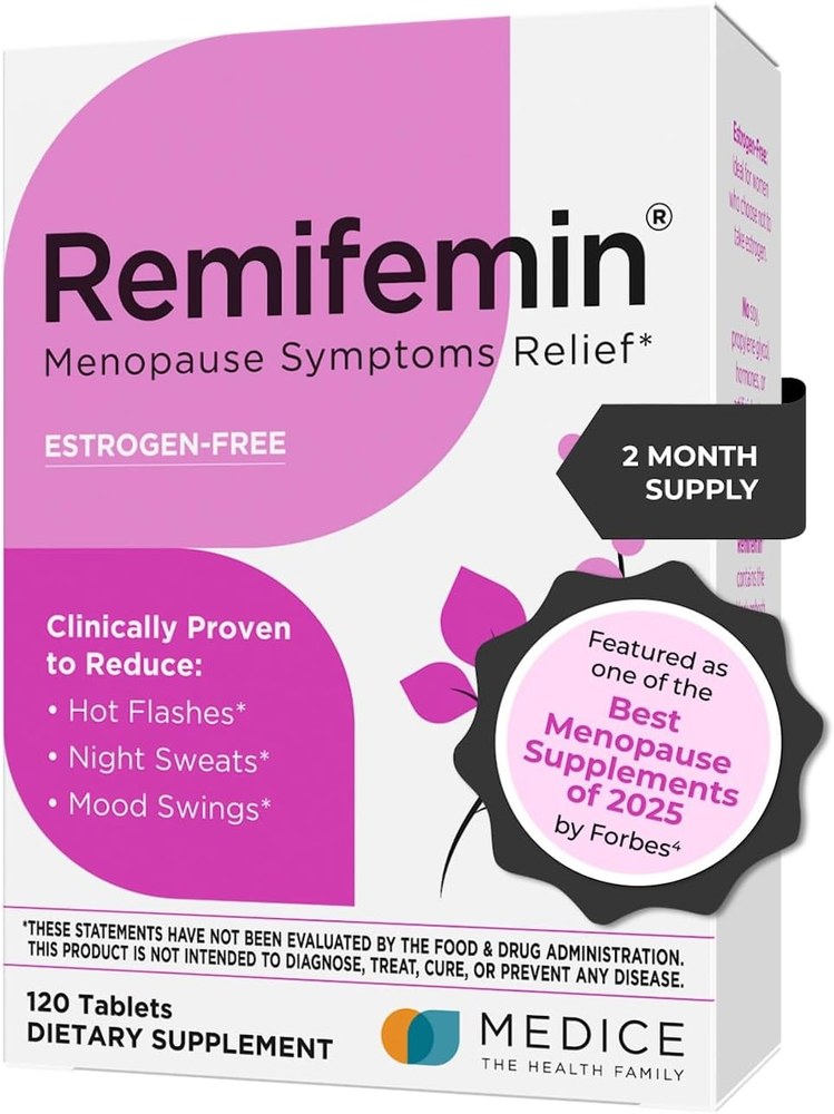 Remifemin black cohosh menopause relief tablets box