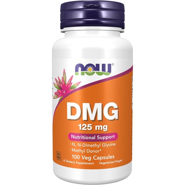 NOW DMG 125 mg 100-capsule bottle