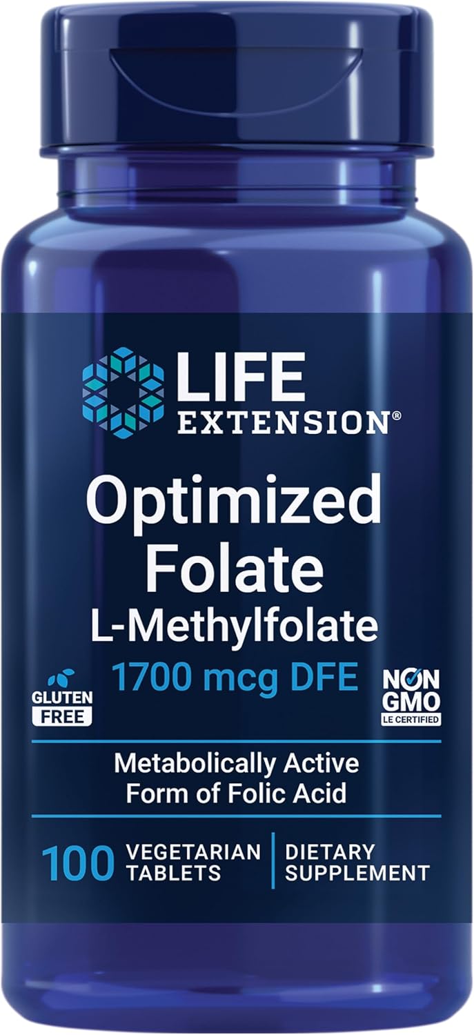 Life Extension Optimized Folate bottle