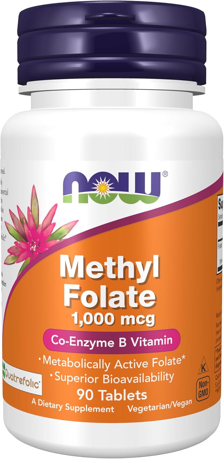 NOW Foods Methyl Folate 1,000 mcg bottle