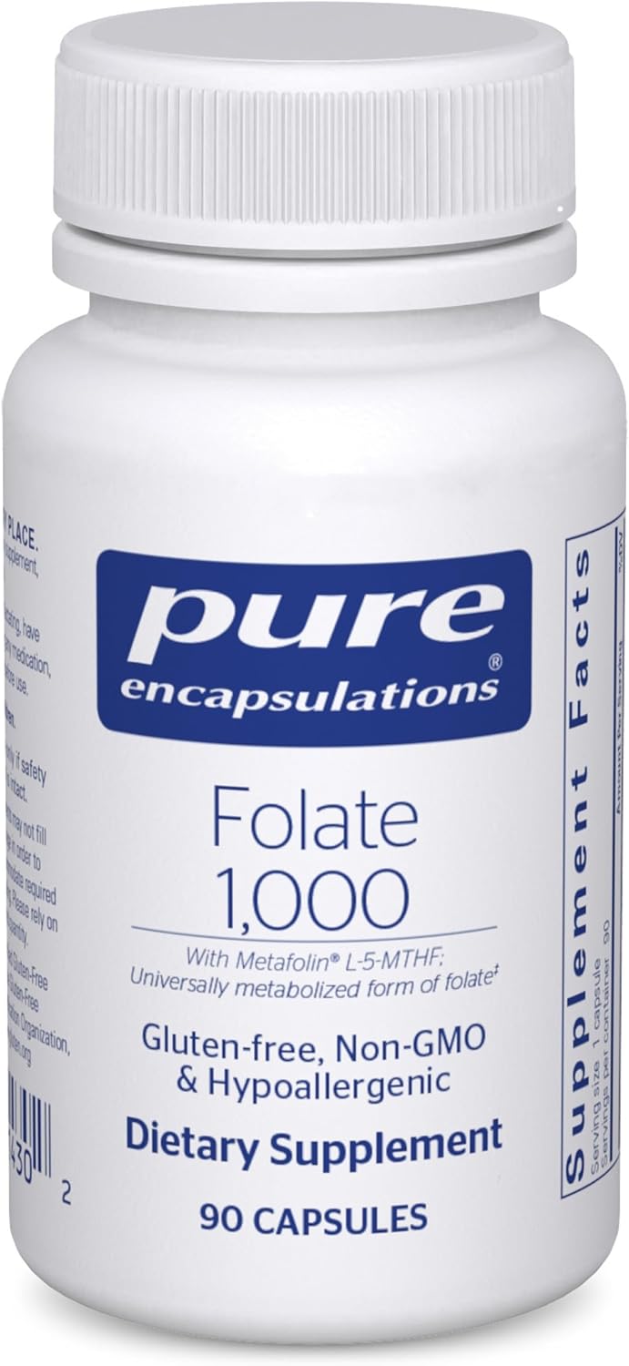 Pure Encapsulations Folate 1000 bottle