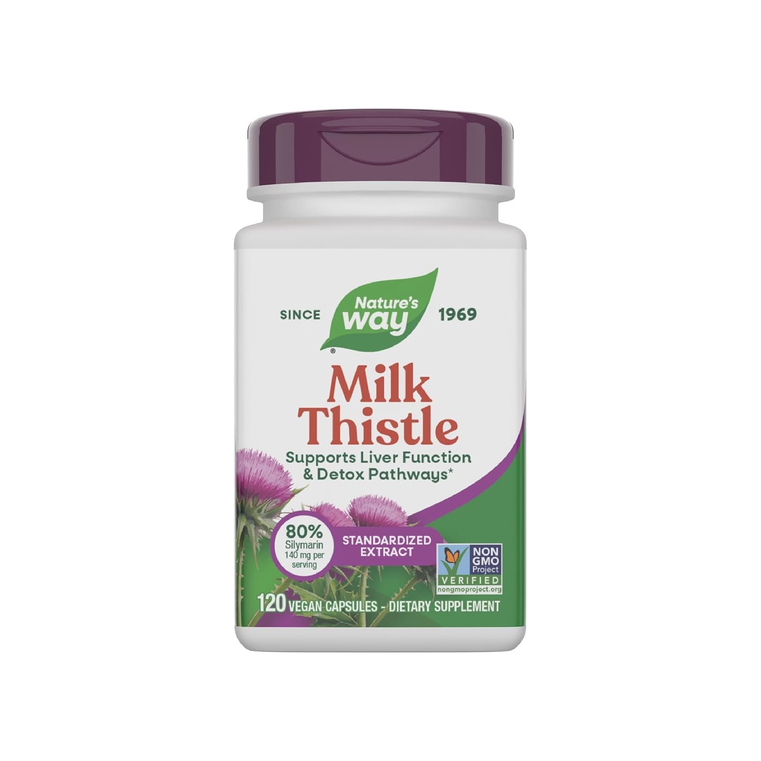 Nature's Way Milk Thistle Standardized 175 mg bottle