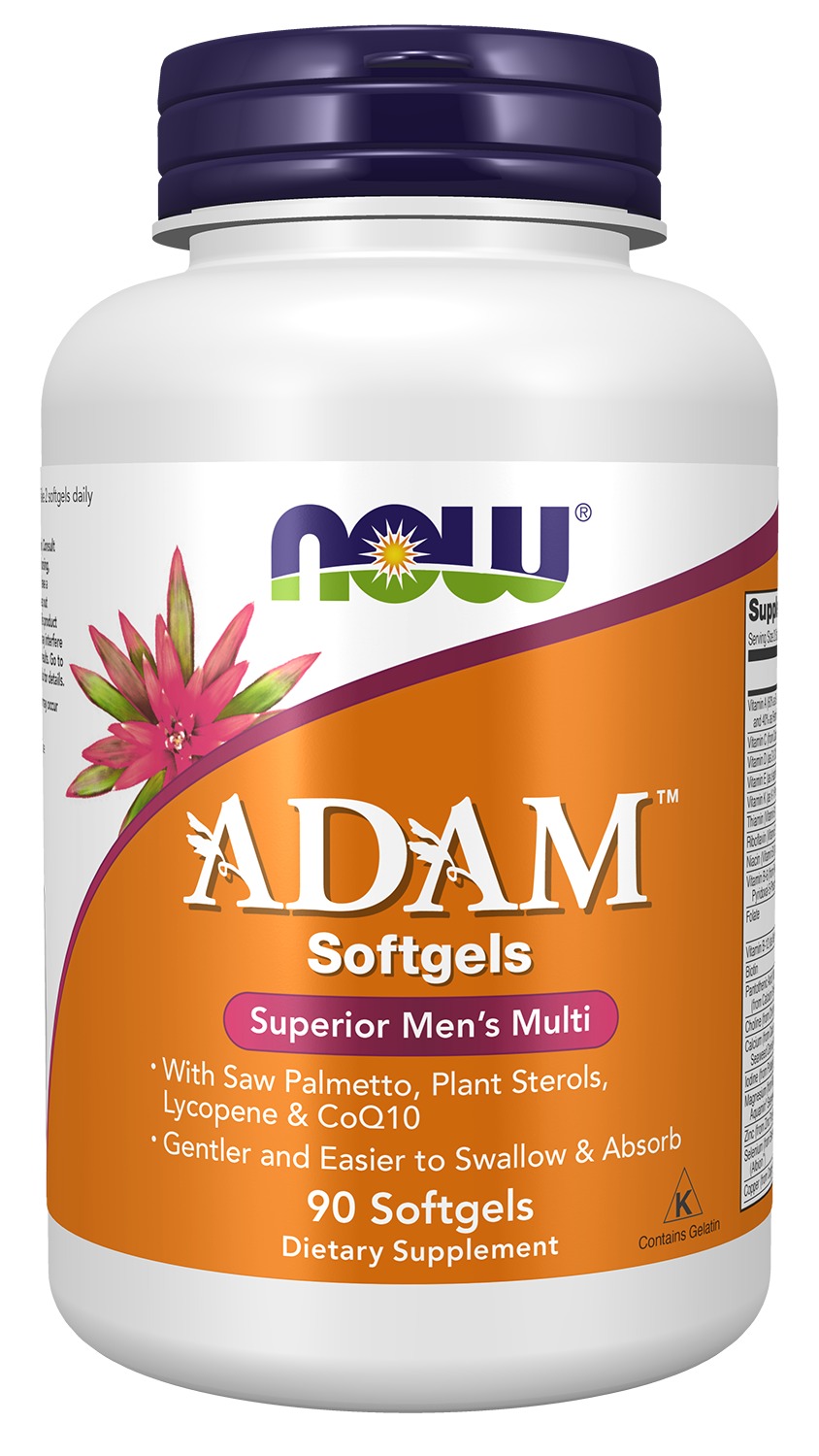 NOW ADAM men's multivitamin bottle
