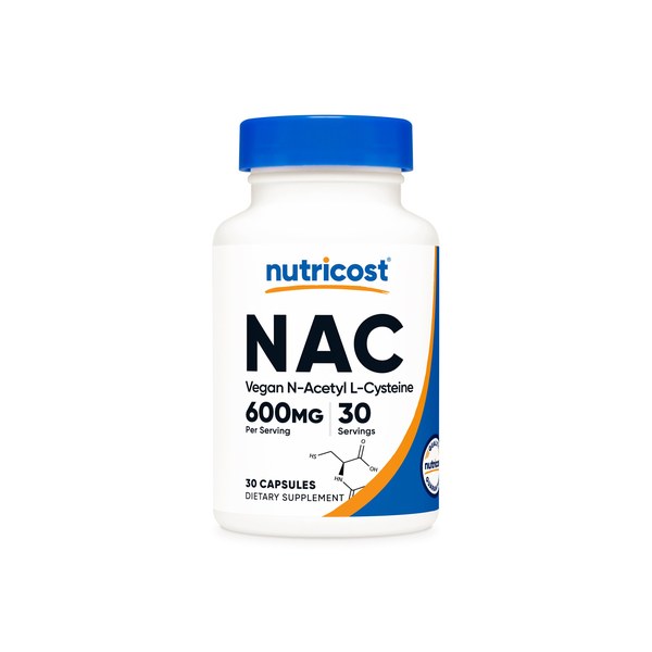 Nutricost NAC 600 mg capsules bottle