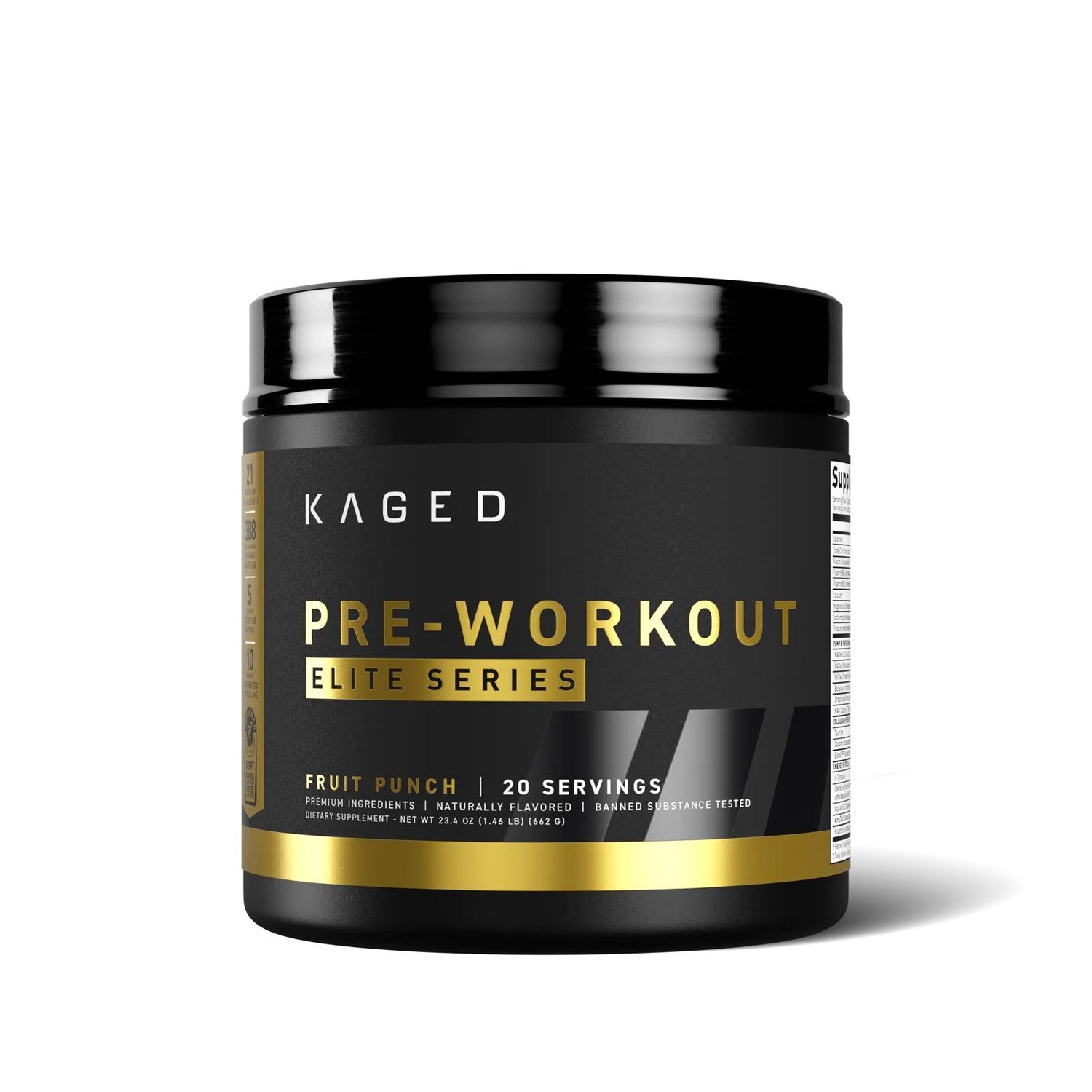 Kaged Pre-Workout Elite tub