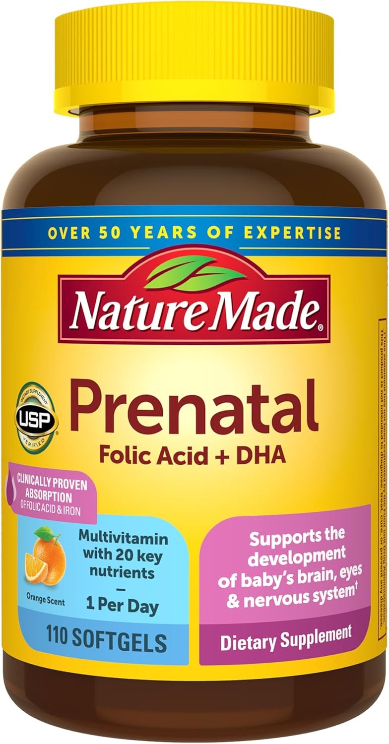 Nature Made Prenatal Multi plus DHA bottle