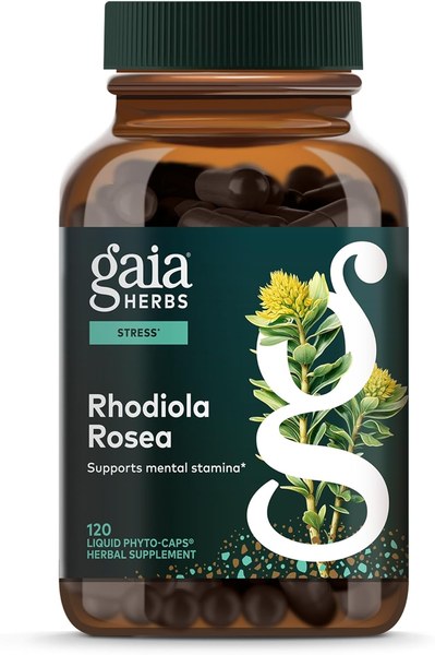 Gaia Herbs Rhodiola Rosea liquid phyto-caps bottle