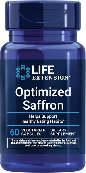 Life Extension Optimized Saffron with Satiereal capsules bottle
