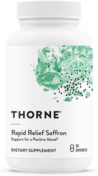 Thorne Rapid Relief Saffron capsules bottle