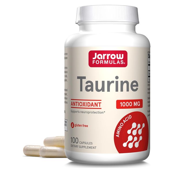 Jarrow Formulas Taurine 1000 mg 100 capsule bottle